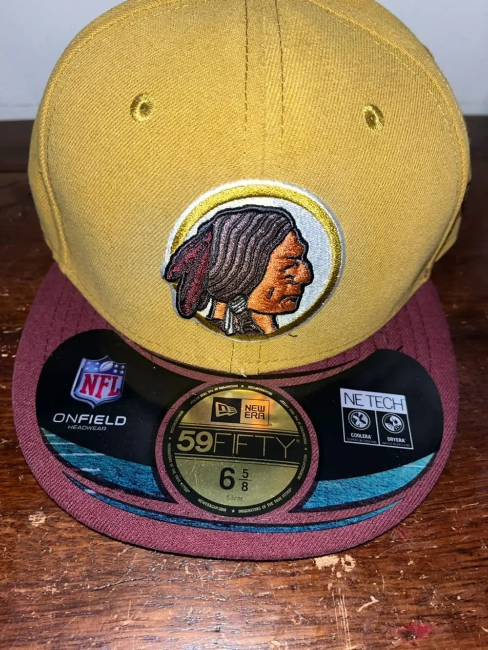 Vintage New Era NFL Washington Redskins Cap Hat Fitted 6 5/8 Youth Child Kids B
